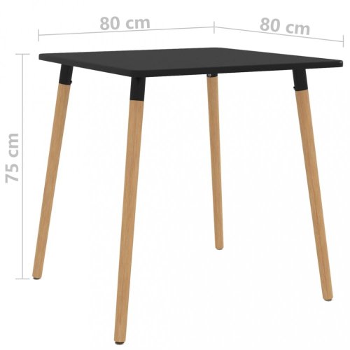 Jídelní set 4+1 buk / umělá kůže / plast Dekorhome