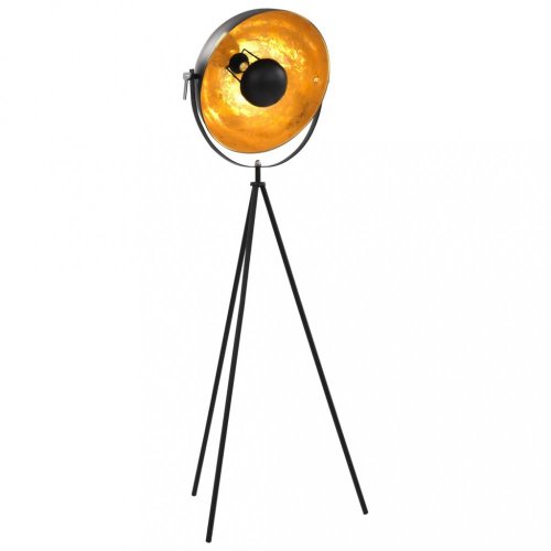 Stojacia lampa čierna / zlatá Dekorhome - PRIEMER: 41 cm