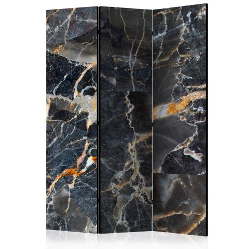 Paraván Black Marble Dekorhome - ROZMER: 135x172 cm (3-dielny)