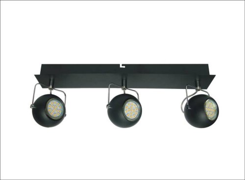 NÁSTENNÁ LAMPA TONY LED PÁSOK GU10 ČIERNA MATNÁ