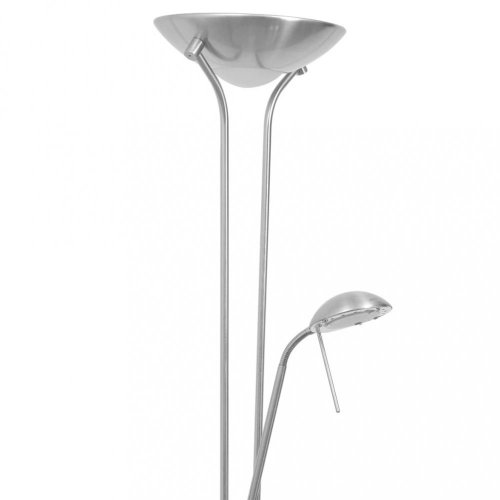Stojací stmívací LED lampa Dekorhome - BAREVNÁ VARIANTA: Stříbrná