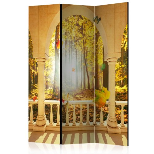 Paraván Dream About Autumnal Forest Dekorhome - ROZMĚR: 135x172 cm (3-dílný)