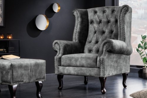 Chesterfield křeslo MIDAS Dekorhome