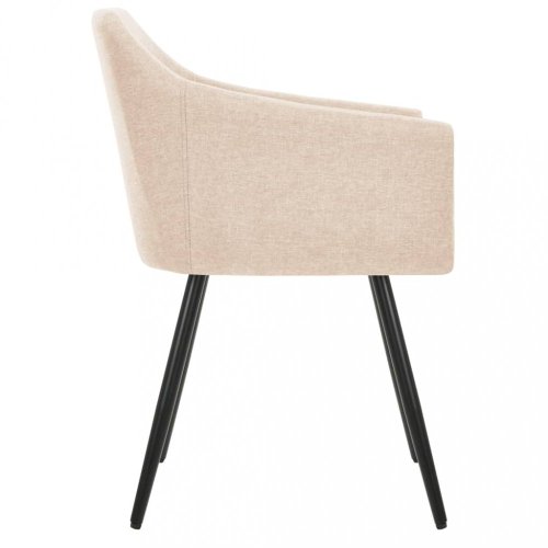 Jídelní židle 2 ks látka / kov Dekorhome