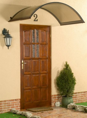 Oblouková stříška nad dveře ONYX 160/90 Dekorhome - BAREVNÁ VARIANTA: Hnědá