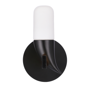 Nástěnná lampa černáLED 5,4W 20cm Sakai Ledea