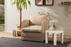 Rozkladacie kreslo Saga Single - Beige