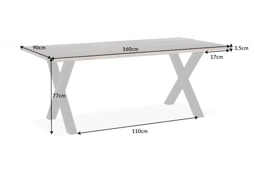 Jídelní stůl TALOS Dekorhome - ROZMĚR: 160x90x77 cm