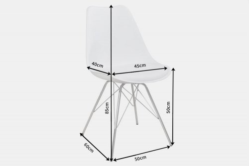 Jídelní židle 4 ks IKAROS Dekorhome - BAREVNÁ VARIANTA: Bílá