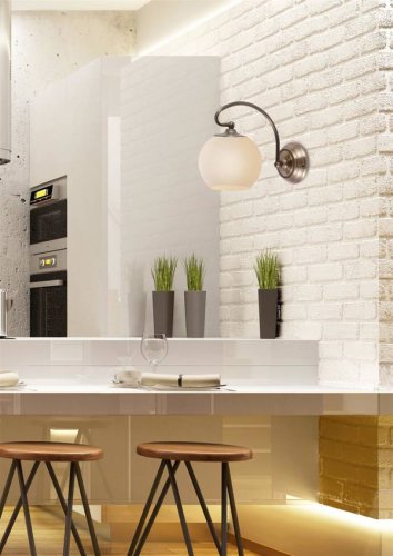 Nástenná lampa 1X60W E27 patinovaná medená ORBIT