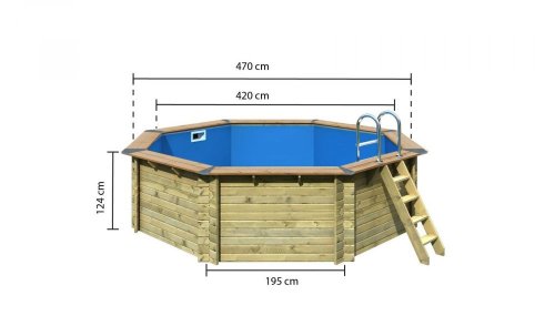 Bazén 4,7 x 4,7 m A2 PREMIUM KOMFORT Dekorhome