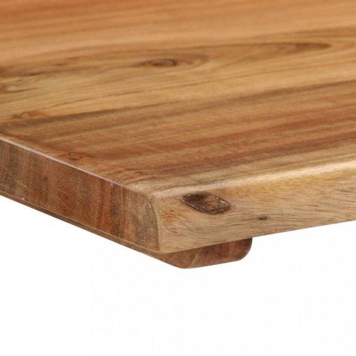 Jídelní stůl masivní dřevo / ocel Dekorhome - ROZMĚR: 160x80x75 cm