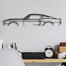 Dekorativní doplněk na zeď 1967 FORD MUSTANG SHELBY GT500 Silhouette