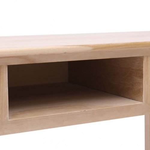 Psací stůl se 2 zásuvkami masivní dřevo Dekorhome - BAREVNÁ VARIANTA: Šedá