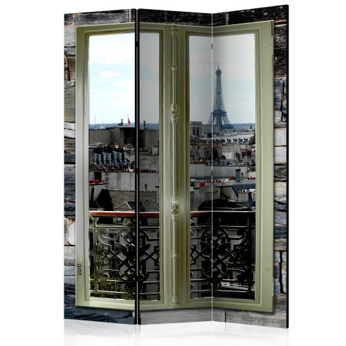 Paraván Parisian View Dekorhome - ROZMER: 135x172 cm (3-dielny)