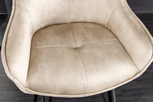 Barová židle KAINEUS 2 ks Dekorhome - BAREVNÁ VARIANTA: Krémová