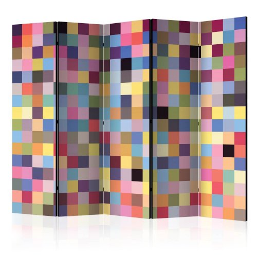 Paraván Full range of colors Dekorhome - ROZMĚR: 225x172 cm (5-dílný)