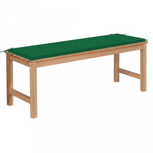 Zahradní lavice  teak / látka Dekorhome