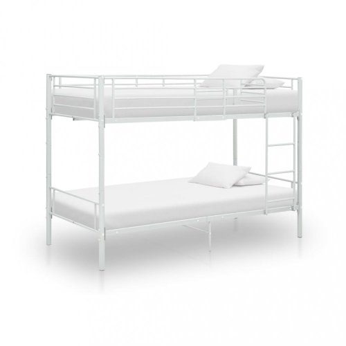 Patrová postel 90x200 cm kov Dekorhome - BAREVNÁ VARIANTA: Bílá