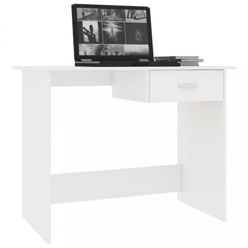 Písací stôl so zásuvkou 100x50 cm Dekorhome - BAREVNÁ VARIANTA: Dub sonoma / biela