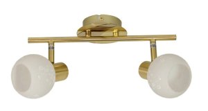 Stropní lampa 2xE14 42cm mosaz SPOT