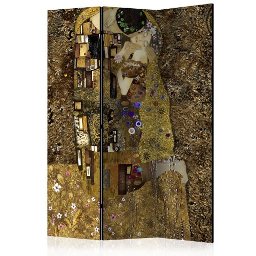 Paraván Golden Kiss Dekorhome - ROZMĚR: 135x172 cm (3-dílný)