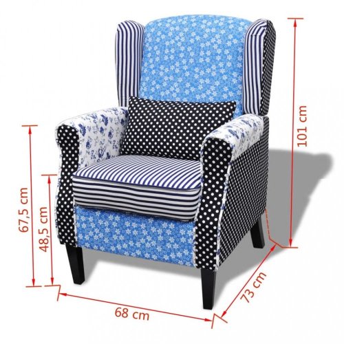 Kreslo patchwork Dekorhome