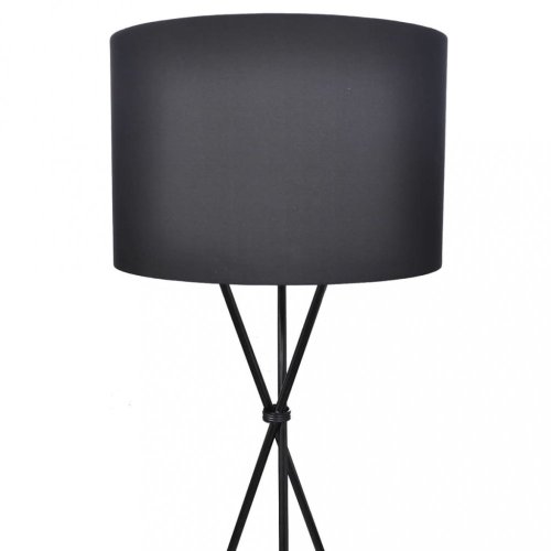 Stojací lampa látka / kov Dekorhome