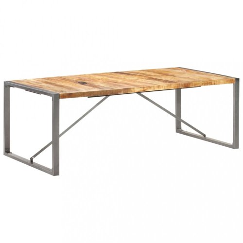 Jídelní stůl hnědá / šedá Dekorhome - ROZMĚR: 140x70x75 cm