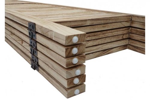 Dřevěný paraván Dekorhome - POČET DÍLŮ: 5