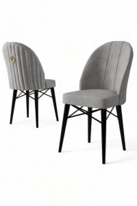 Súprava stoličiek (6 kusov) Ritim - Grey, Black