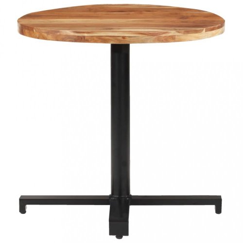 Bistro stôl okrúhly hnedá / čierna Dekorhome