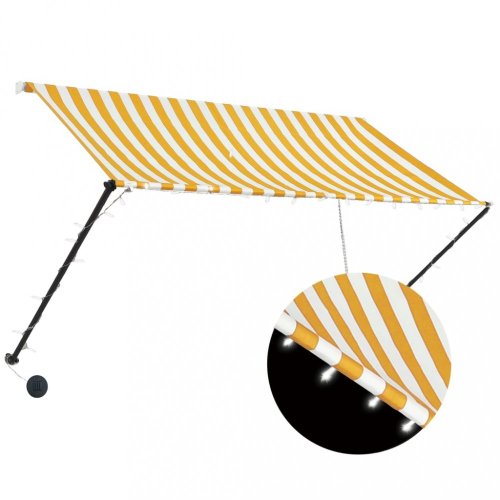 Zatahovací markýza s LED světlem 200x150 cm Dekorhome