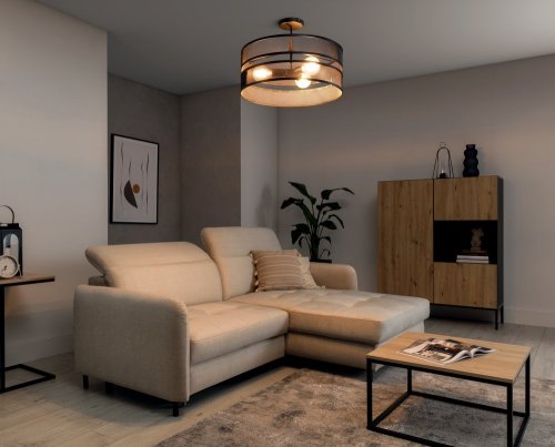 Orabela 55x55x32cm stropný 3A čierny