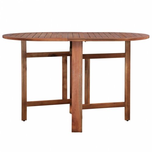 Záhradný stôl oválny z masívneho akáciového dreva 120x70 cm