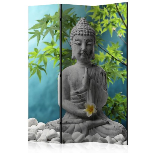 Paraván Meditating Buddha Dekorhome - ROZMĚR: 135x172 cm (3-dílný)