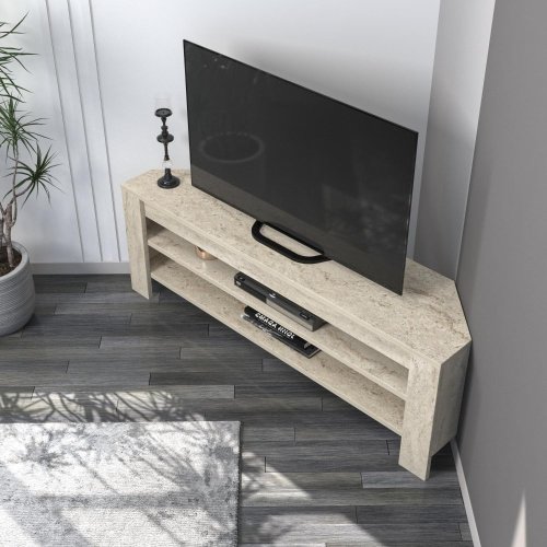 TV stolek Corner - Travertine
