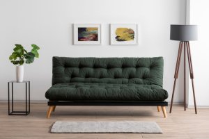 Trojmiestna rozkladacia pohovka Saki - Green