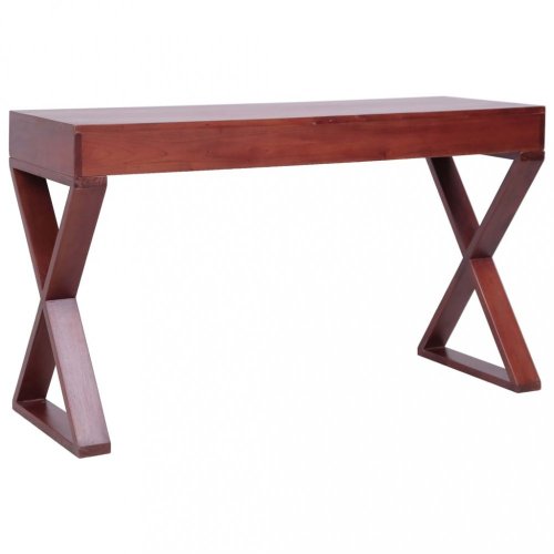 Písací stôl masívne mahagónové drevo Dekorhome - BAREVNÁ VARIANTA: Prírodná