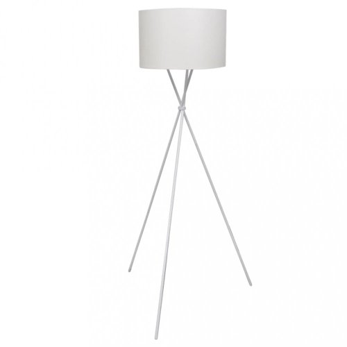 Stojací lampa látka / kov Dekorhome