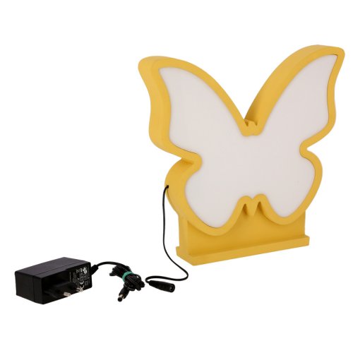 Detská LED stolová lampa BUTTERFLY IQ KIDS zlatá