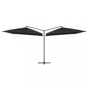Dvojitý slnečník 485 x 250 cm Dekorhome - POSLEDNÝ KUS