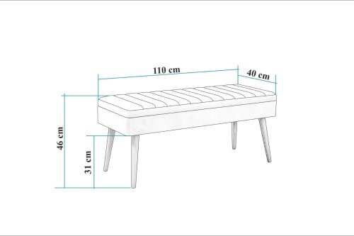 Lavice Vina Bench Soho, White