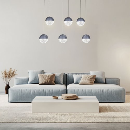 Závesná stropná lampa Apeti Furni čierna 4000K