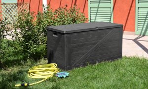 Zahradní úložný box WOOD 420 l