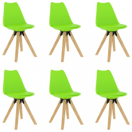 Jídelní set 6+1 buk / umělá kůže / plast Dekorhome