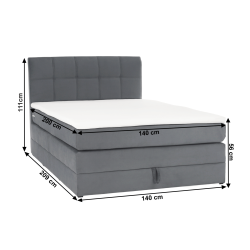 Boxspringová postel ROSLIN 1