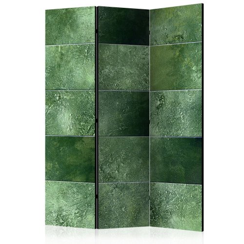 Paraván Green Puzzle Dekorhome - ROZMĚR: 135x172 cm (3-dílný)