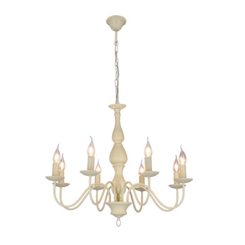 Závesná lampa Bellagio, krémová, 8xE14