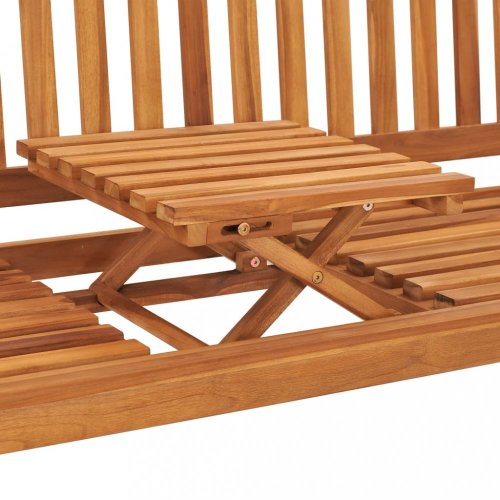 3místná zahradní lavice se stolkem 150 cm masivní teakové dřevo